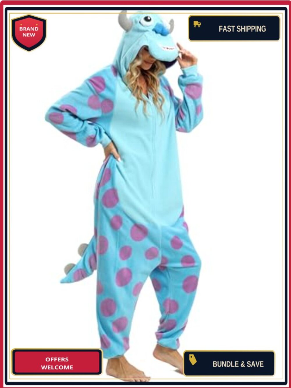 Adult Onesie Fleece Cosplay Pajama Animal Winter Sleepwear Loungewear